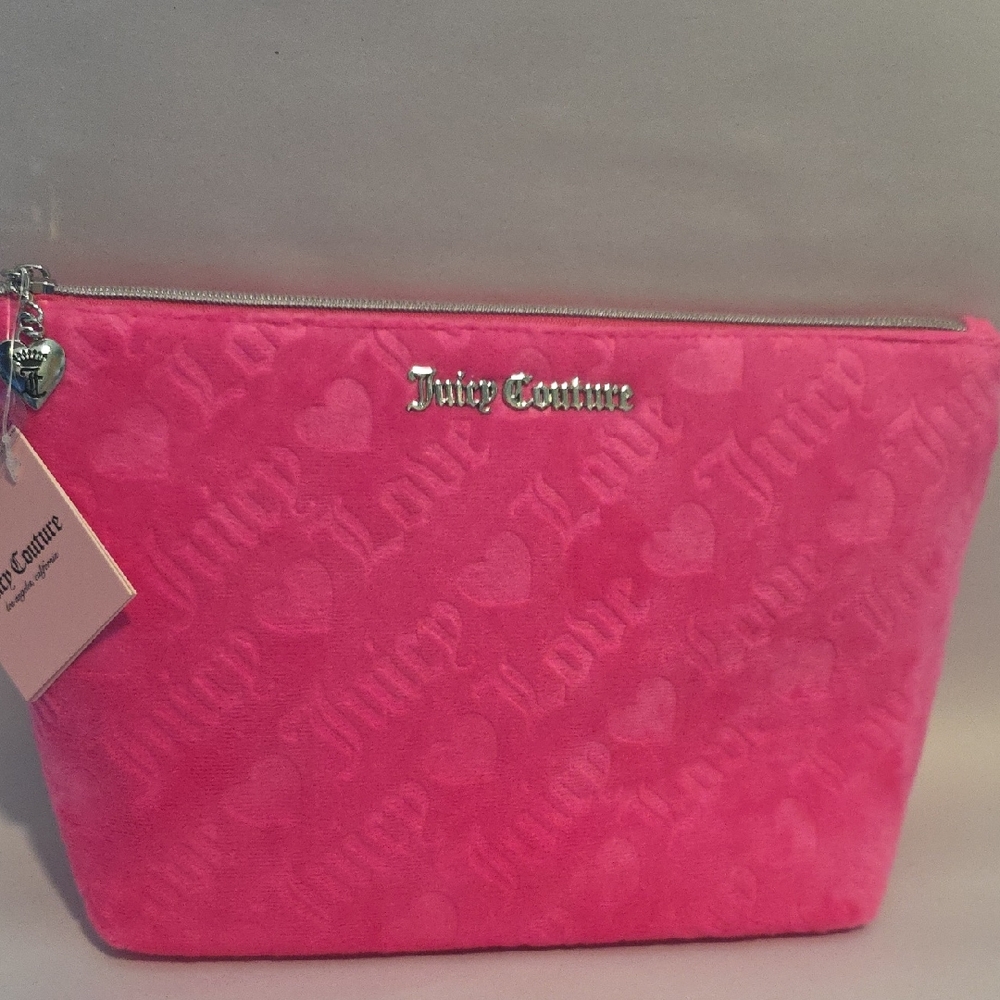Juicy Couture Pink Love Cosmetic Case NWT